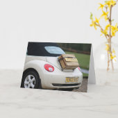 Chique moderne minimalistische levensstijl bruilof kaart (Gele Bloem)