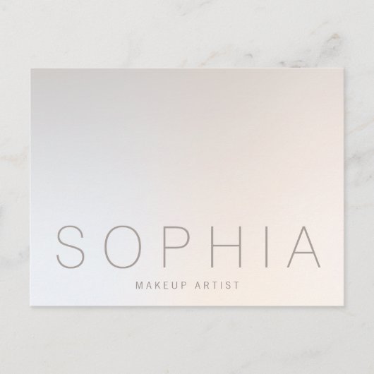 Chique moderne minimalistische professionele schoo briefkaart (Voorkant)