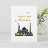 Chique Moderne Minimalistische Ramadan Groet Kaart (Staand voorkant)