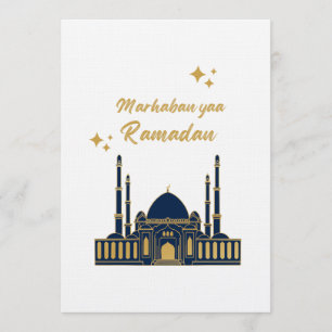 Chique Moderne Minimalistische Ramadan Groet Kaart