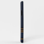 Chique moderne Navy blauw Goud Persoonlijke naam Case-Mate iPhone Case (Achterkant/rechts)