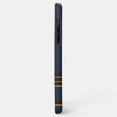 Chique moderne Navy blauw Goud Persoonlijke naam Case-Mate iPhone Case (Achterkant/links)