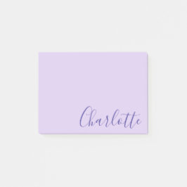 Chique moderne paarse script volledig aanpasbaar post-it® notes