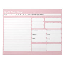 Chique moderne roze dagelijkse planner to-do lijst