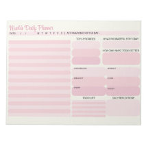 Chique moderne roze dagelijkse planner to-do lijst