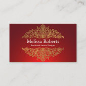 Chique moderne rustieke huis interieur decorator visitekaartje (Voorkant)