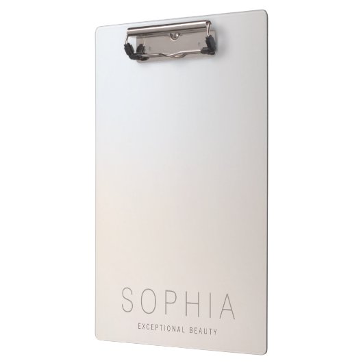 Chique moderne schoonheid minimalistisch lichtgeve klembord (Links)