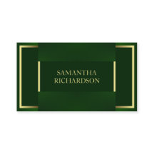 Chique moderne smaragd groen en goud professional