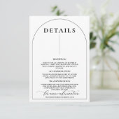 Chique Moderne Stijlvolle Elegante Informatiekaartje (Staand voorkant)