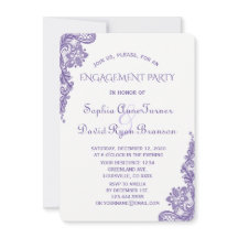 Chique moderne ultra violette kanten verlovingsfee