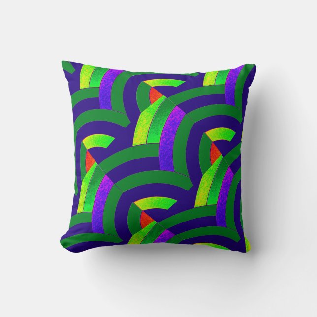 chique moderne verfijnde chevrons kussen (Voorkant)