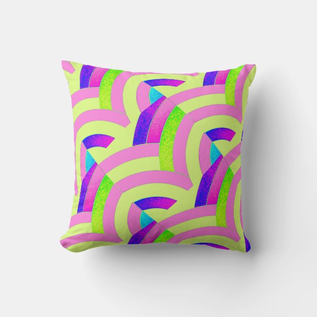 chique moderne verfijnde chevrons kussen (Voorkant)