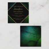 Chique moderne verjaardag informatiekaartje (Voorkant / Achterkant)