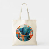 Chique moderne vrouw, geometrische elegantie tote bag (Achterkant)