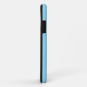 Chique Moderne Witte Noordse Sneeuwvlok Op Lichtbl Case-Mate iPhone Case (Achterkant/rechts)