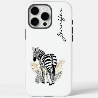 Chique moderne Zebra iPhone iPhone 16 Pro Max Hoesje