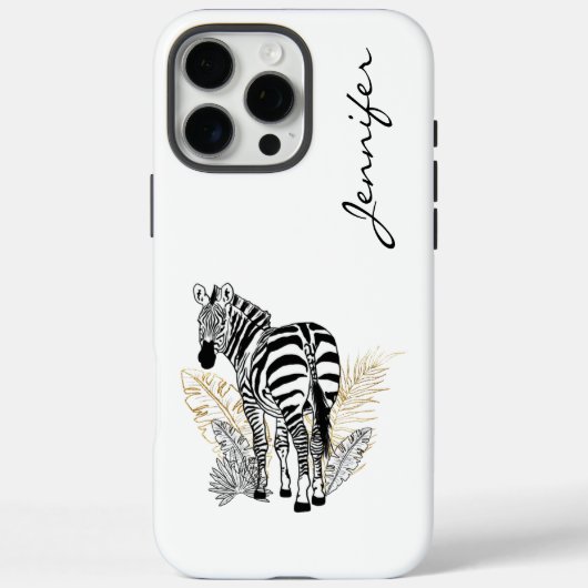 Chique moderne Zebra iPhone Case-Mate iPhone Case (Achterkant)