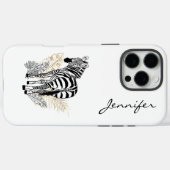 Chique moderne Zebra iPhone Case-Mate iPhone Case (Achterkant (horizontaal))