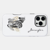 Chique moderne Zebra iPhone Hoesje (Achterkant horizontaal)