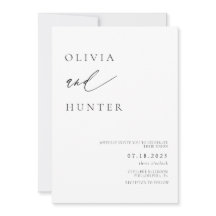 Chique moderne zwart & wit bruiloft