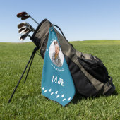 Chique MOM Golfer Gepersonaliseerde Foto Golfer Bl Golfhanddoek (Groen)