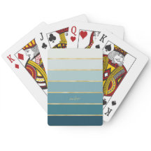 Chique Monochromatische Gradiënt Blauwgroen Gouden