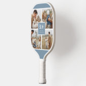 Chique Monogram 4 Foto Collage Pickleball Paddle (Links)