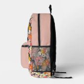 Chique Monogram Eerste Bloem Roze Rugzak (Rechts)