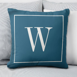 Chique Monogram Eerste Stijlvolle Trendy Moderne B Kussen