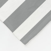 Chique monogram golfer grijze strepen voor haar fleece deken (Hoek)