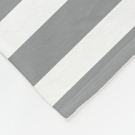 Chique monogram golfer grijze strepen voor haar fleece deken (Hoek)