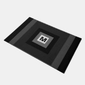 Chique Monogram Initiaal Modern Elegant Cool Desig Deurmat (Schuin)