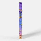 Chique Monogram M Goud Regenboog Kleuren Regendrup Case-Mate iPhone Case (Achterkant / Rechts)