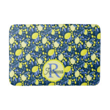 Chique Monogram Naam Landelijke Citrus Citroen Bla