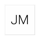 Chique monogram oversized Initialen Zelfinktende Stempel (Design)
