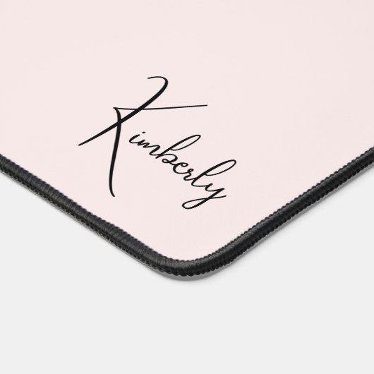 Chique Monogram Roze Bureaumat (Hoek)