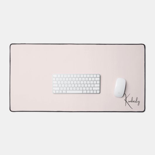 Chique Monogram Roze Bureaumat (Keyboard & Muis)