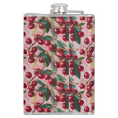 Chique monogram  roze 'Cherry Pop' Heupfles (Achterkant)