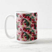 Chique monogram  roze 'Cherry Pop' Koffiemok (Links)
