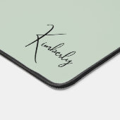 Chique Monogram Sage Groen Bureaumat (Hoek)