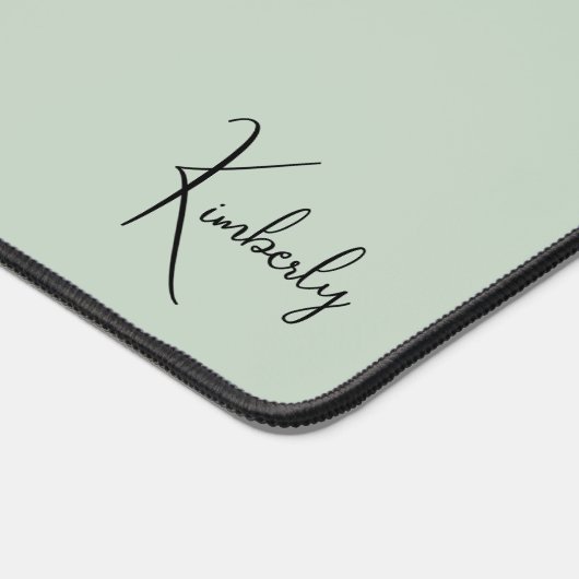 Chique Monogram Sage Groen Bureaumat (Hoek)