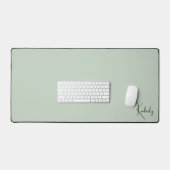 Chique Monogram Sage Groen Bureaumat (Keyboard & Muis)