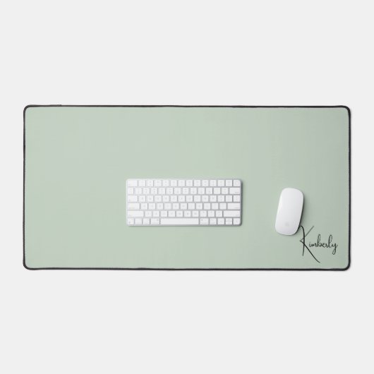 Chique Monogram Sage Groen Bureaumat (Keyboard & Muis)
