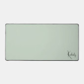 Chique Monogram Sage Groen Bureaumat (Voorkant)