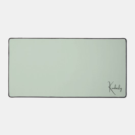 Chique Monogram Sage Groen Bureaumat (Voorkant)