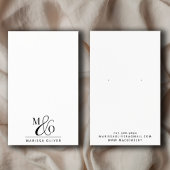 Chique Monogram Sieraden Designer Visitekaartje