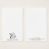 Chique Monogram Sieraden Designer Visitekaartje (Voorkant /achterkant)