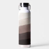 Chique Monogram Waterverf Notenbruin Ombre Waterfles (Voorkant)