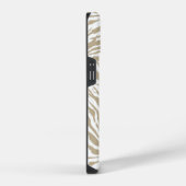 Chique Monogram Zebra iPhone Hoesje (Rechterkant)
