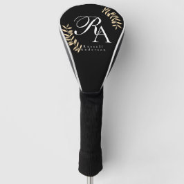 Chique Monogram Zwart Golfheadcover